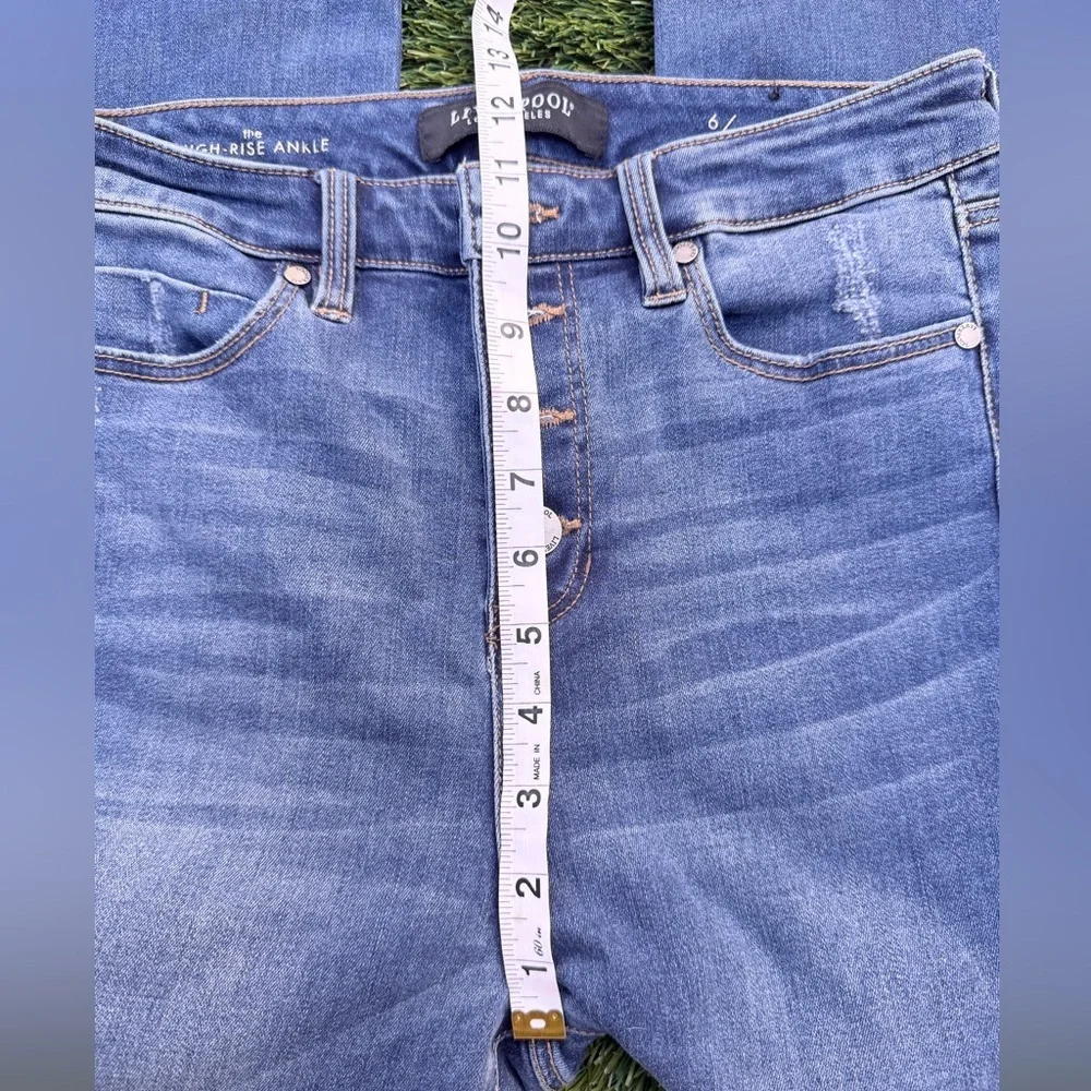 Liverpool Light Blue The High Rise Ankle Denim Jeans - Picture 4 of 9